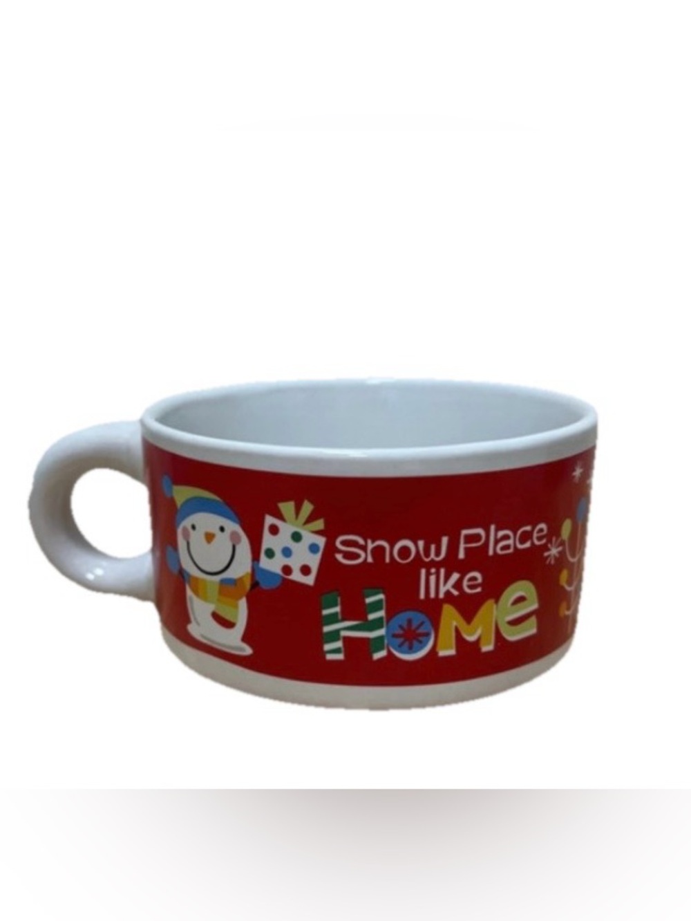 Red 'Snow Place Like Home' Holiday Ceramic Mug
